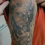 фото идея тату дьявол 18.12.2018 №332 - photo idea tattoo devil - tattoo-photo.ru