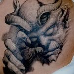 фото идея тату дьявол 18.12.2018 №334 - photo idea tattoo devil - tattoo-photo.ru