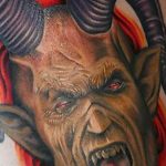 фото идея тату дьявол 18.12.2018 №335 - photo idea tattoo devil - tattoo-photo.ru