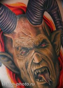 фото идея тату дьявол 18.12.2018 №335 - photo idea tattoo devil - tattoo-photo.ru