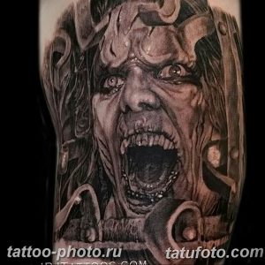 фото идея тату дьявол 18.12.2018 №343 - photo idea tattoo devil - tattoo-photo.ru