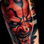 фото идея тату дьявол 18.12.2018 №344 - photo idea tattoo devil - tattoo-photo.ru