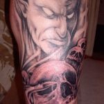 фото идея тату дьявол 18.12.2018 №359 - photo idea tattoo devil - tattoo-photo.ru