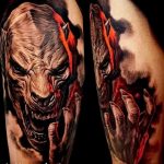 фото идея тату дьявол 18.12.2018 №363 - photo idea tattoo devil - tattoo-photo.ru