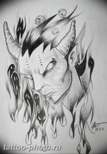 фото идея тату дьявол 18.12.2018 №379 - photo idea tattoo devil - tattoo-photo.ru