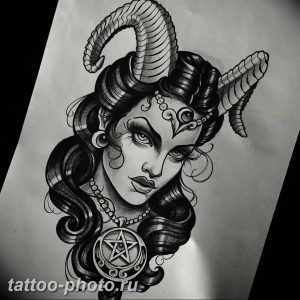 фото идея тату дьявол 18.12.2018 №383 - photo idea tattoo devil - tattoo-photo.ru