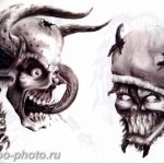 фото идея тату дьявол 18.12.2018 №389 - photo idea tattoo devil - tattoo-photo.ru