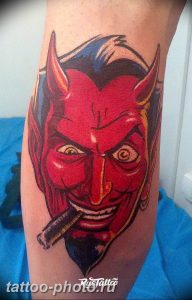 фото идея тату дьявол 18.12.2018 №391 - photo idea tattoo devil - tattoo-photo.ru
