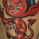 фото идея тату дьявол 18.12.2018 №409 - photo idea tattoo devil - tattoo-photo.ru