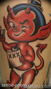 фото идея тату дьявол 18.12.2018 №409 - photo idea tattoo devil - tattoo-photo.ru
