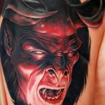 фото идея тату дьявол 18.12.2018 №410 - photo idea tattoo devil - tattoo-photo.ru