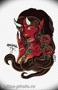 фото идея тату дьявол 18.12.2018 №412 - photo idea tattoo devil - tattoo-photo.ru