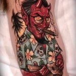 фото идея тату дьявол 18.12.2018 №413 - photo idea tattoo devil - tattoo-photo.ru