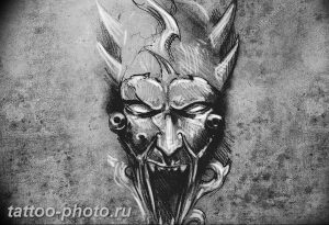 фото идея тату дьявол 18.12.2018 №416 - photo idea tattoo devil - tattoo-photo.ru