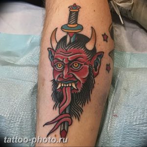 фото идея тату дьявол 18.12.2018 №442 - photo idea tattoo devil - tattoo-photo.ru