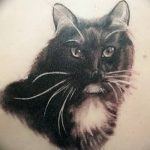 фото рисунка тату черная кошка 13.11.2018 №061 - black cat tattoo picture - tattoo-photo.ru