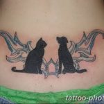 фото рисунка тату черная кошка 13.11.2018 №063 - black cat tattoo picture - tattoo-photo.ru