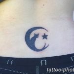 фото рисунка тату черная кошка 13.11.2018 №064 - black cat tattoo picture - tattoo-photo.ru