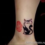 фото рисунка тату черная кошка 13.11.2018 №090 - black cat tattoo picture - tattoo-photo.ru