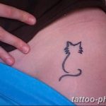 фото рисунка тату черная кошка 13.11.2018 №093 - black cat tattoo picture - tattoo-photo.ru