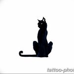 фото рисунка тату черная кошка 13.11.2018 №107 - black cat tattoo picture - tattoo-photo.ru