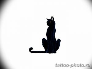 фото рисунка тату черная кошка 13.11.2018 №107 - black cat tattoo picture - tattoo-photo.ru