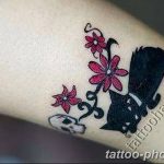 фото рисунка тату черная кошка 13.11.2018 №111 - black cat tattoo picture - tattoo-photo.ru