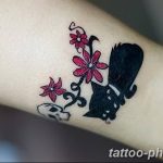 фото рисунка тату черная кошка 13.11.2018 №125 - black cat tattoo picture - tattoo-photo.ru