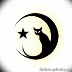 фото рисунка тату черная кошка 13.11.2018 №135 - black cat tattoo picture - tattoo-photo.ru
