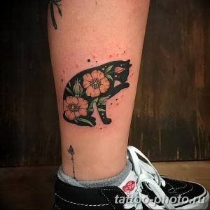 фото рисунка тату черная кошка 13.11.2018 №139 - black cat tattoo picture - tattoo-photo.ru
