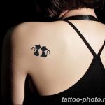 фото рисунка тату черная кошка 13.11.2018 №171 - black cat tattoo picture - tattoo-photo.ru