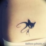 фото рисунка тату черная кошка 13.11.2018 №179 - black cat tattoo picture - tattoo-photo.ru