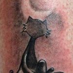 фото рисунка тату черная кошка 13.11.2018 №195 - black cat tattoo picture - tattoo-photo.ru