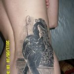 фото рисунка тату черная кошка 13.11.2018 №219 - black cat tattoo picture - tattoo-photo.ru