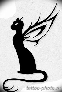 фото рисунка тату черная кошка 13.11.2018 №222 - black cat tattoo picture - tattoo-photo.ru