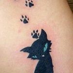 фото рисунка тату черная кошка 13.11.2018 №229 - black cat tattoo picture - tattoo-photo.ru