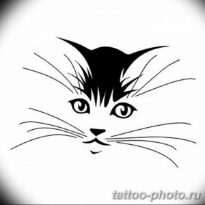 фото рисунка тату черная кошка 13.11.2018 №243 - black cat tattoo picture - tattoo-photo.ru