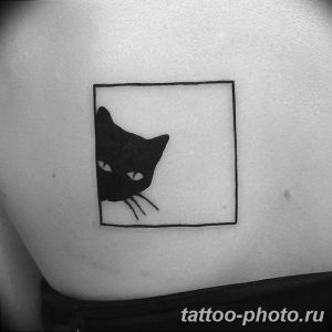 фото рисунка тату черная кошка 13.11.2018 №248 - black cat tattoo picture - tattoo-photo.ru