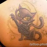 фото рисунка тату черная кошка 13.11.2018 №250 - black cat tattoo picture - tattoo-photo.ru