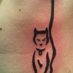 фото рисунка тату черная кошка 13.11.2018 №251 - black cat tattoo picture - tattoo-photo.ru