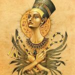 Фото рисунка тату Клеопатра 04.11.2018 №018 - Cleopatra tattoo - tattoo-photo.ru