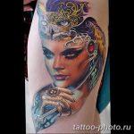 Фото рисунка тату Клеопатра 04.11.2018 №030 - Cleopatra tattoo - tattoo-photo.ru