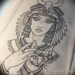 Фото рисунка тату Клеопатра 04.11.2018 №033 - Cleopatra tattoo - tattoo-photo.ru
