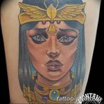 Фото рисунка тату Клеопатра 04.11.2018 №058 - Cleopatra tattoo - tattoo-photo.ru