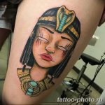 Фото рисунка тату Клеопатра 04.11.2018 №060 - Cleopatra tattoo - tattoo-photo.ru
