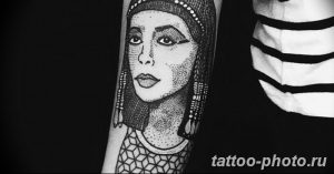 Фото рисунка тату Клеопатра 04.11.2018 №099 - Cleopatra tattoo - tattoo-photo.ru