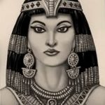 Фото рисунка тату Клеопатра 04.11.2018 №111 - Cleopatra tattoo - tattoo-photo.ru