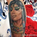 Фото рисунка тату Клеопатра 04.11.2018 №158 - Cleopatra tattoo - tattoo-photo.ru