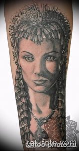 Фото рисунка тату Клеопатра 04.11.2018 №203 - Cleopatra tattoo - tattoo-photo.ru