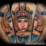 Фото рисунка тату Клеопатра 04.11.2018 №204 - Cleopatra tattoo - tattoo-photo.ru